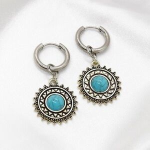 Turquoise Stone Earrings